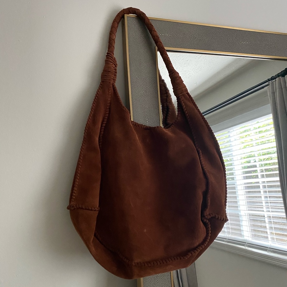 Alice and Olivia Suede Tote Bag